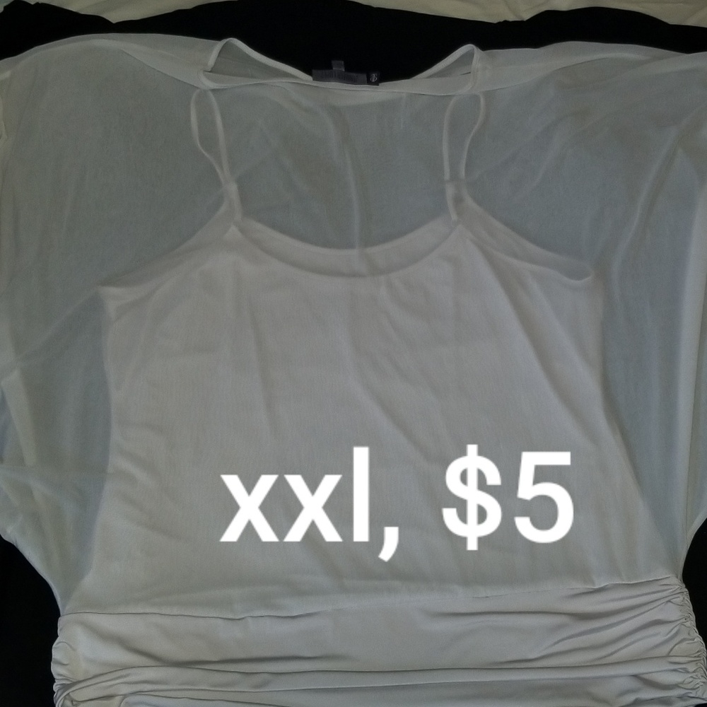 White sheer top